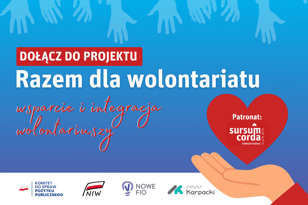Rekrutacja do projektu „Razem dla wolontariatu"  Nowy Sącz