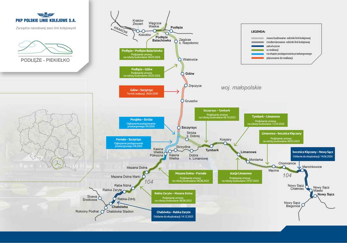 Podłęże-Piekiełko harmonogram czerwiec 2026