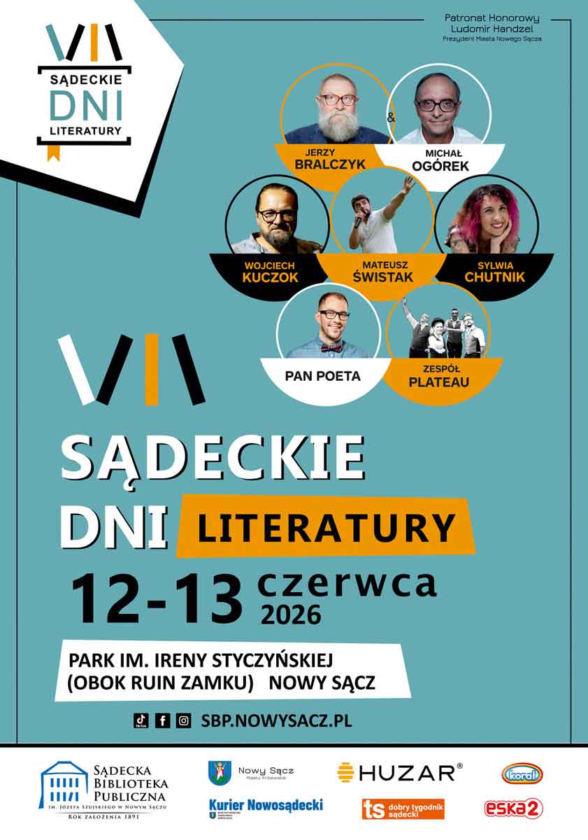 VII Sądeckie Dni Literatury - plakat