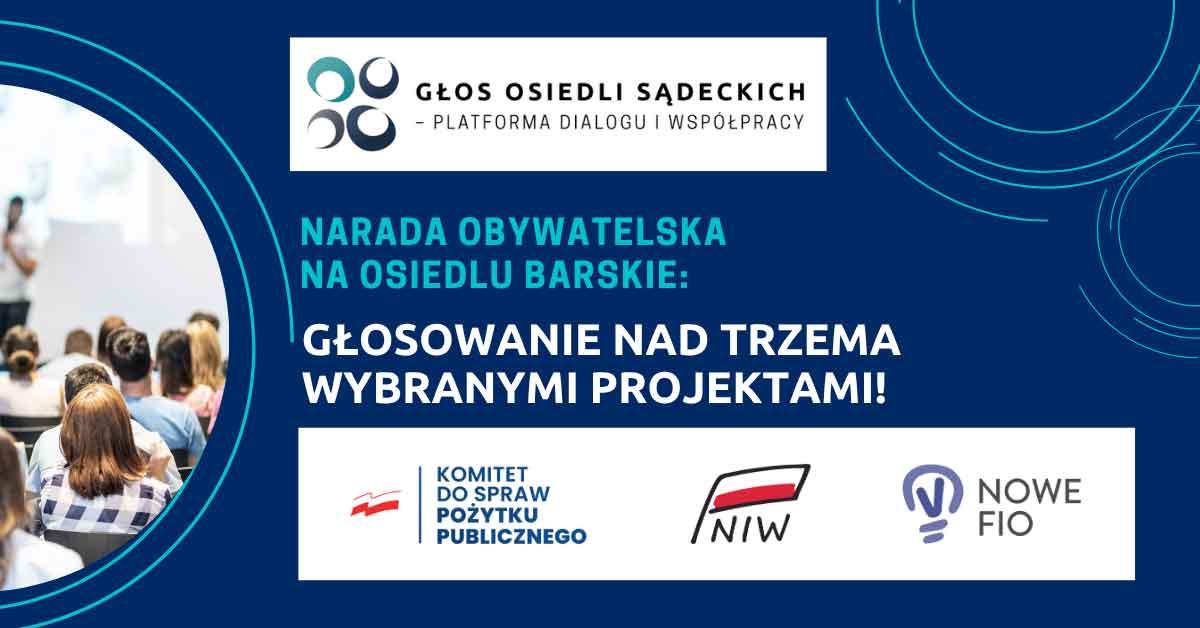 Narada Obywatelska na Barskim - teraz głosowanie