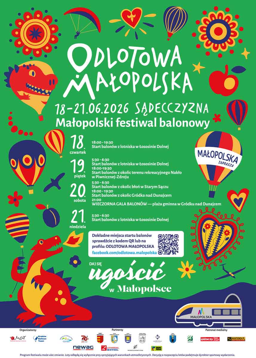 Odlotowa Małopolska letnia edycja 2026 - Sądecczyzna, plakat