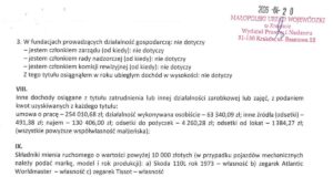 oświadczenie majątkowe Ludomira Handzla za 2025 - fragment