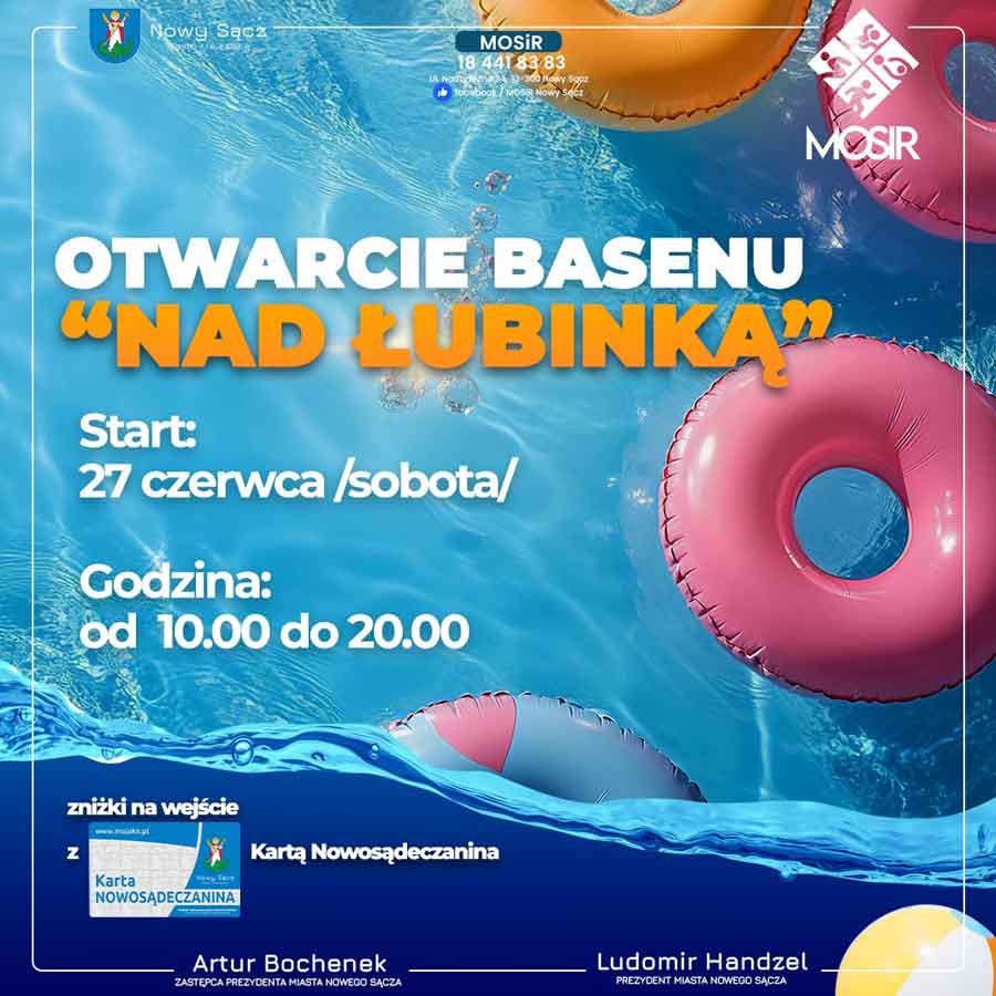 otwarcie basenu nad łubinką 27 czerwca 2026