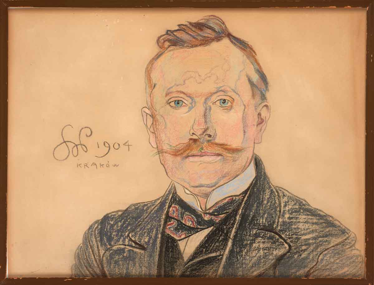Jan Rudolf Raczyński lekarz pediatra, profesor nauk medycznych. Portret Stanisława Wyspiańskiego