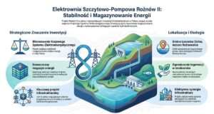 planowana elektrownia szczytowo-pompowa Rożnów II - założenia - infografika