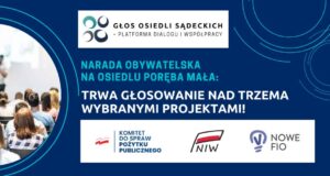 Narada Obywatelska na osiedlu Poręba Mała. Teraz głosowanie