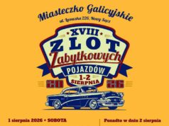 XVIII Zlot Zabytkowych Pojazdów - Nowy Sącz, Muszyna 2026 - plakat