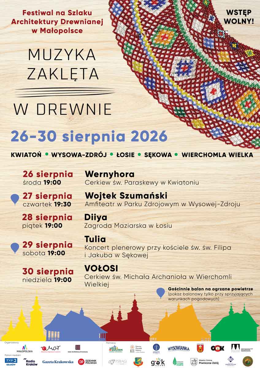 Muzyka Zaklęta w Drewnie 2026 - program