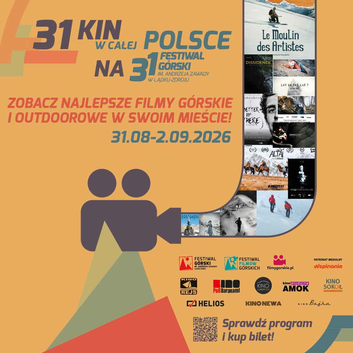 Festiwal Górski 2026 w 31 kinach w całej Polsce
