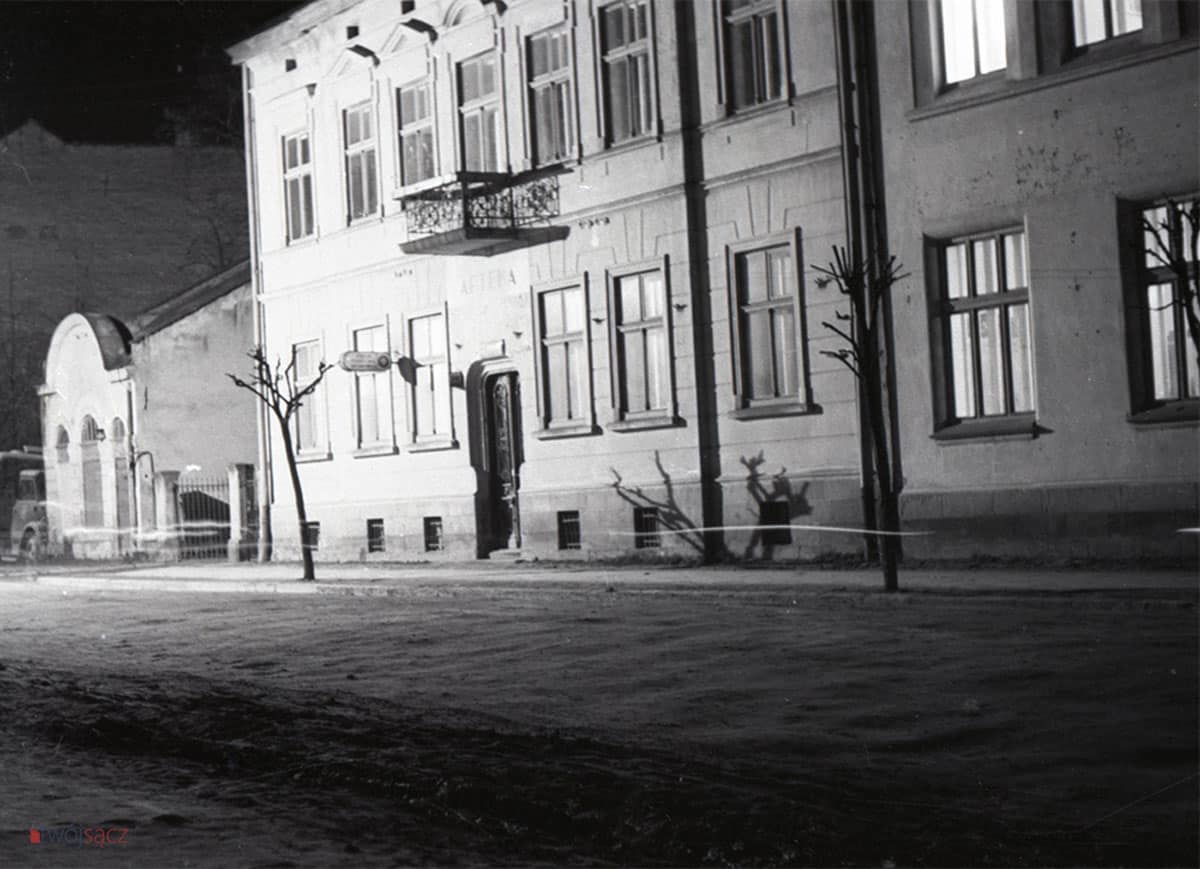 Nowy Sącz lata 50., ulica Długosza, przychodnia lekarska