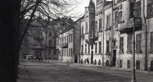 Nowy Sącz ulica Konarskiego u wylotu Jagiellońskiej, lata 50.