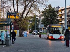 ITS Nowy Sącz. Przystanek MPK przy Al. Wolności