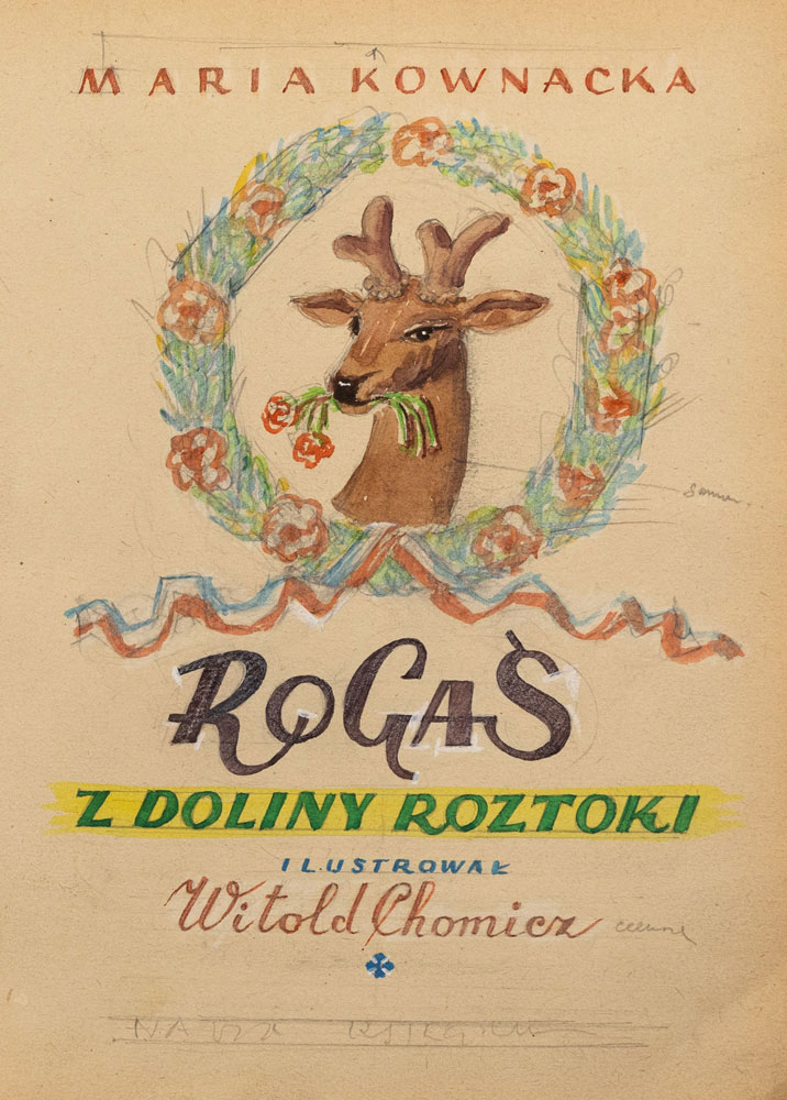 Projekt strony tytułowej do Rogasia z Doliny Roztoki, karta makiety