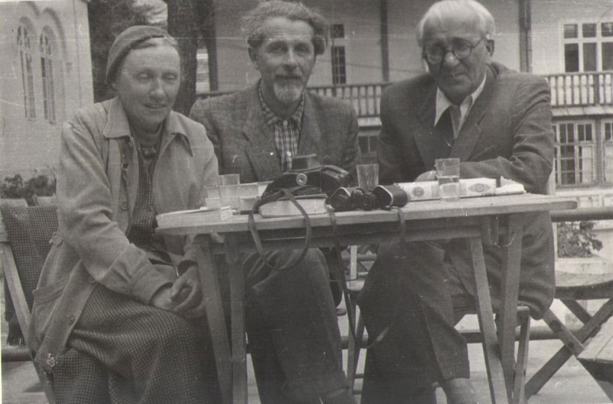 Maria Kownacka, Wiktor Chomicz i Jan Wiktor, lata 50. XX w., ze zbiorów Ziyada
Raoofa.