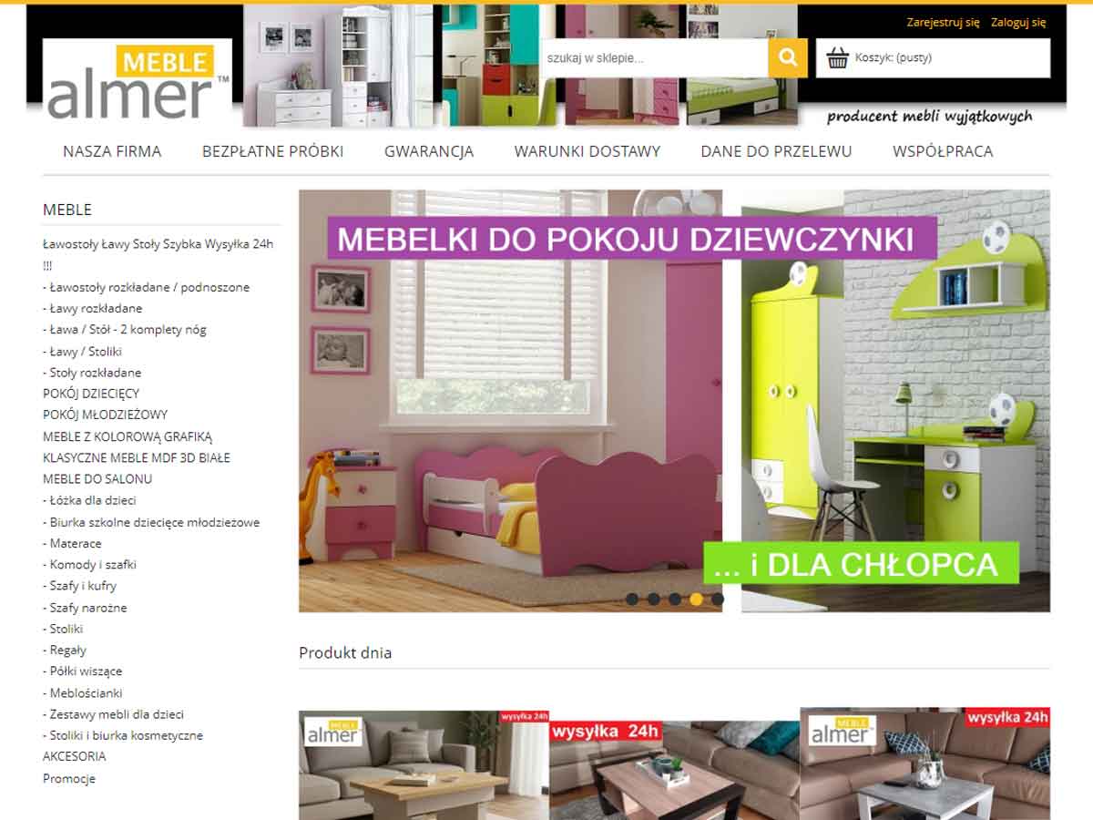 meble młodzieżowe - producent mebli z Radomska - almer-meble.pl