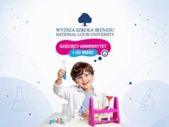 Dziecięcy Uniwersytet I Wieku to projekt społeczny realizowany przez Wyższą Szkołę Biznesu - National Louis University w Nowym Sączu
