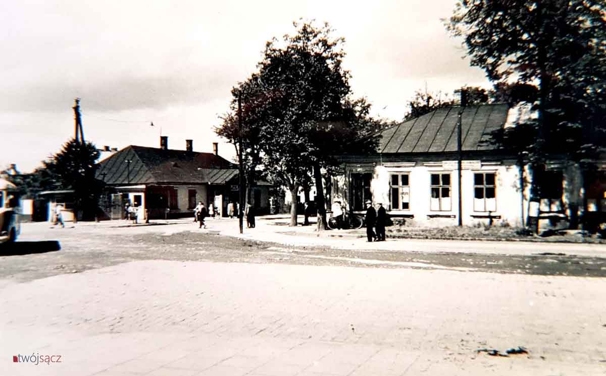 Nowy Sącz 1958, skrzyżowanie ul. Kolejowej i Batorego
