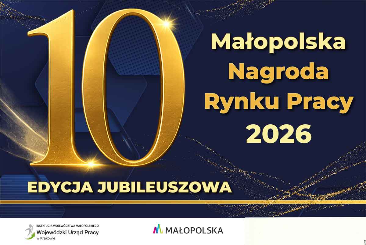 Małopolska Nagroda Rynku Pracy 2026 - nabór, grafika