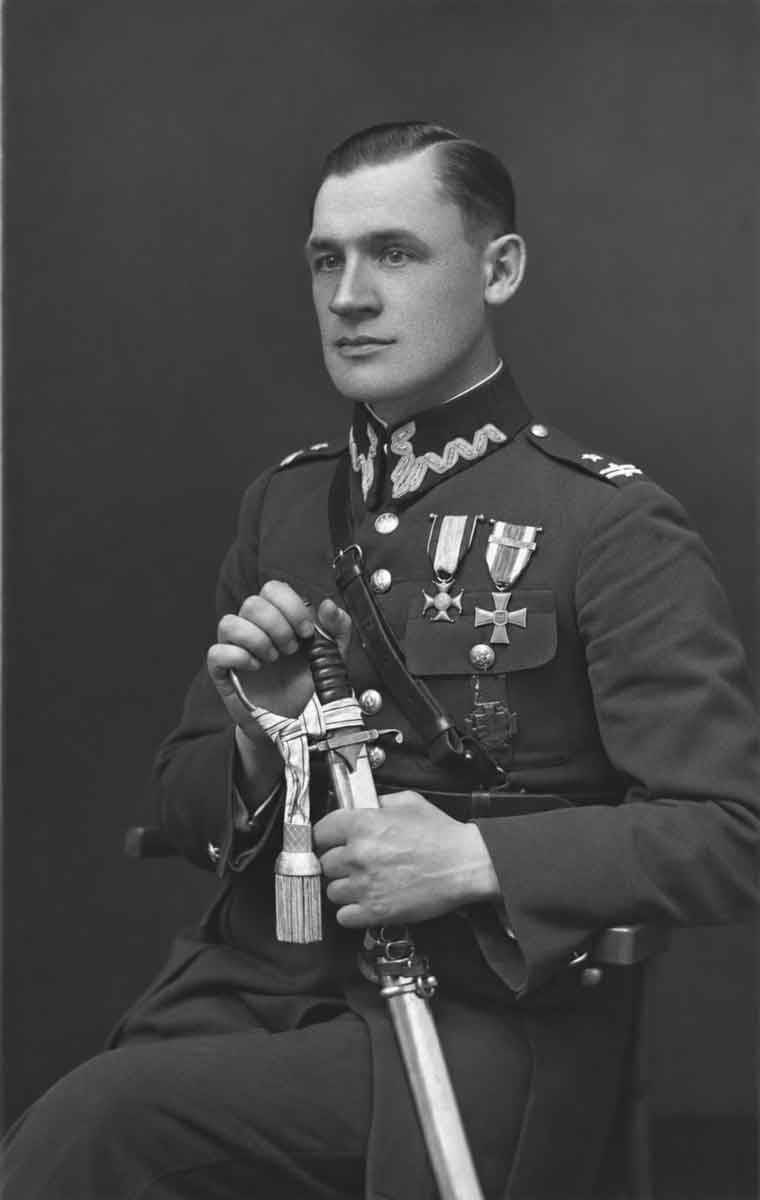 Major Józef Giza , dowódca 6. Baonu K.O.P. w Iwieńcu