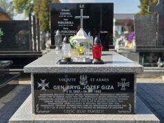 grobowiec rodzinny generała Józefa Gizy na cmentarzu na osiedlu Helena w Nowym Sączu