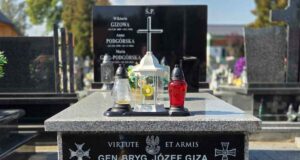 grobowiec rodzinny generała Józefa Gizy na cmentarzu na osiedlu Helena w Nowym Sączu