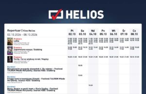 Repertuar kina Helios (do 8 października) Repertuar kina Helios w Nowym Sączu (do 8 października)