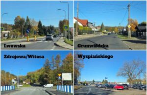 Nowy Sącz - planowane prace drogowe koniec 2026 - collage