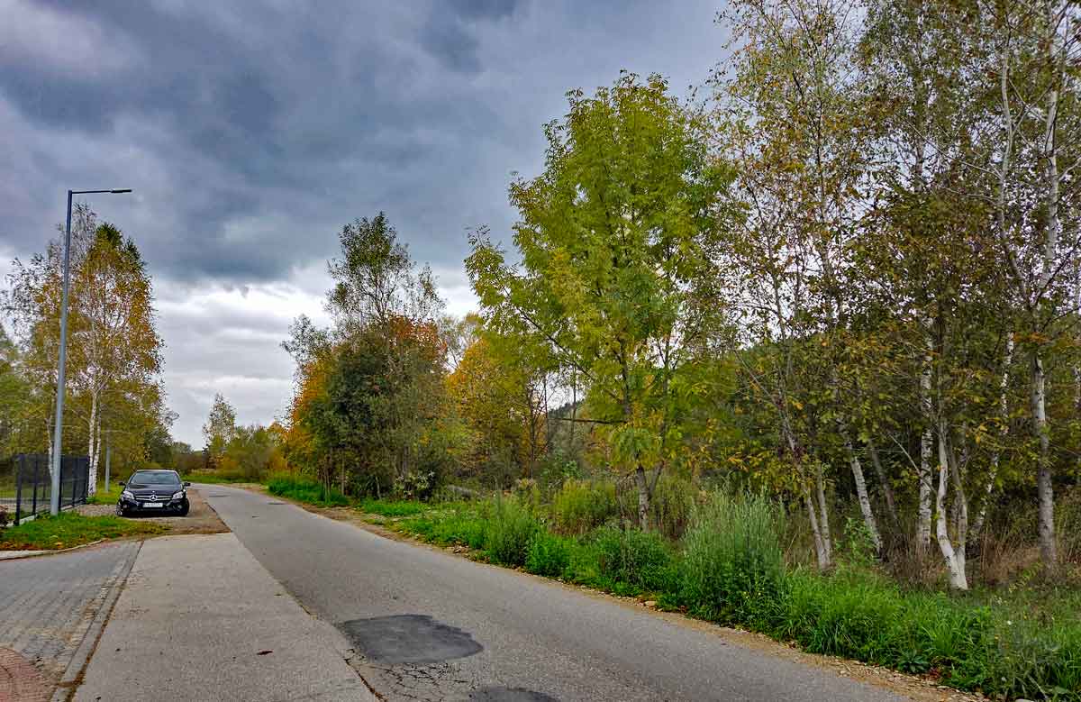 fragment ulicy Siedleckiego na osiedlu Zawada w Nowym Sączu