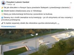 budowa skateparku w Nowym Sączu - obietnica prezydenta Ludomira Handzla