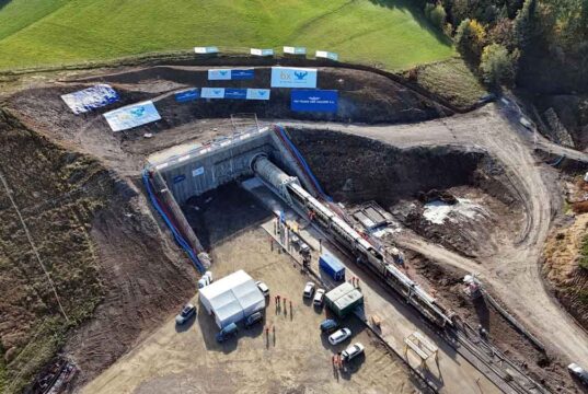 drążenie tunelu ewakuacyjnego - tarcza TBM Kinga - Wilkowisko